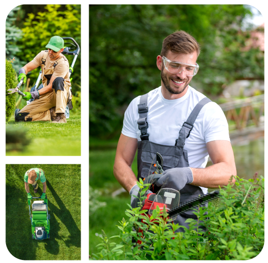Charms City Lawn Services crew at work